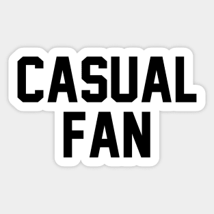 Casual Fan Black Sticker